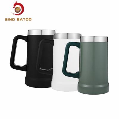 Cina tazza di viaggio di acciaio inossidabile di 24oz 700ml con la maniglia in vendita