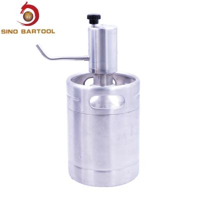 China 2l Draft Beer Keg Dispenser Stainless Steel Electric Pressurized Mini Keg for sale