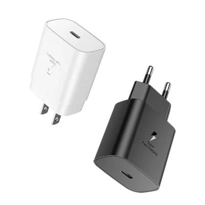 China Original Mobile Phone PD 25W Fast Charging Adapter EU USA UK For Samsung Galaxy S21 S22 25w PD Fast Charging for sale