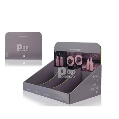 China For Promotion Cardboard Cardboard Counter Display Box For Skin Care , PDQ Cheap Corrugated Paper Counter Display Box for sale