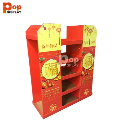 China Recyclable High Quality Double Sided Retail Promotion Supermarket Pop Floor Pallet Display for sale