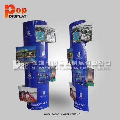 China POS power wing paper display, POS print stand totem, POS products for sale