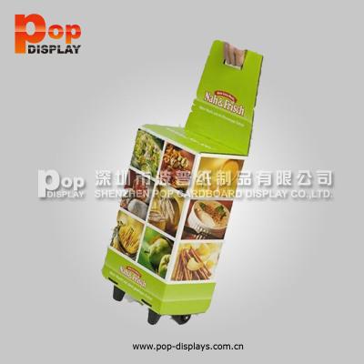 China Best Brand Paper Shop Recyclable POP Cardboard Trolley Box, Foldable Shopping Trolley Bag /customized Cardboard Trolley Paper Bags for sale