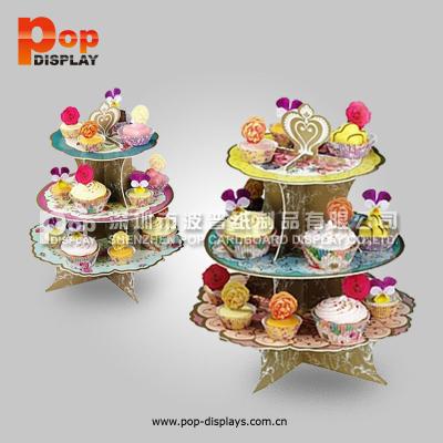 China Hot Selling Imperial Crown CCNB Cardboard Cupcake Display Stand Waterproof for sale