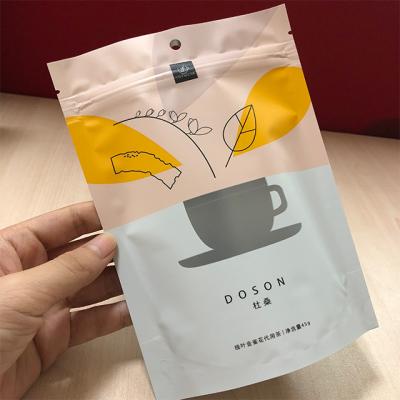 China Custom Coffee Moisture Proof Ziplock Resealable Tea Paper Tote Pouch Bag Food Packaging Bags for sale