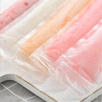 China Disposable high quality diy clear zipper popsicle popsicle mold top plastic bag for sale