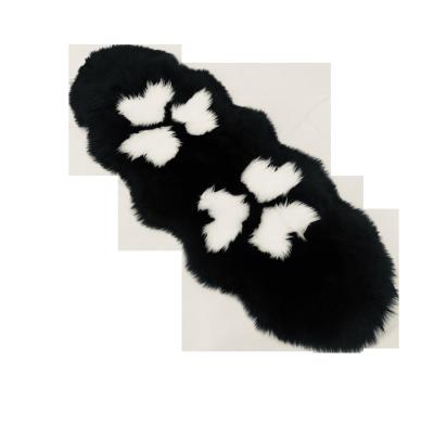 China PELT Sheepskin Floor Mats Faux Fur Mink Rug Cushions for sale