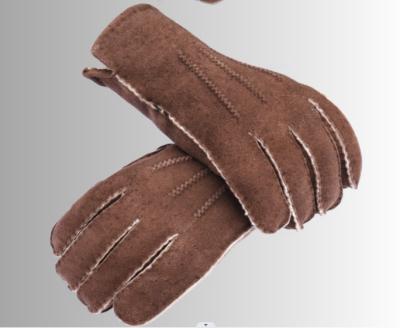 Chine Gants de cisaillement bruns Gants en cuir de mouton Gants pour activités de plein air à vendre