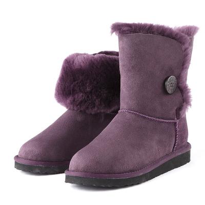 China Botas de invierno impermeables de piel de oveja OEM de piel falsa en venta