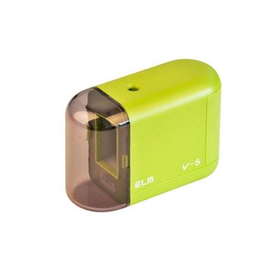 China Hard Plastic Electric Pencil Sharpener ELM-V5 Battery Operated Pencil Sharpener for sale