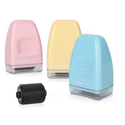 China Office Roller Seal Confidential Self Inking Stamp Embossed Privacy Protection for sale