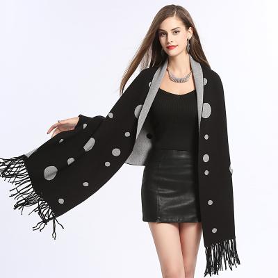 China With Sleeves 2021 Custom Ladies Print Long Keep Warm Sleeves Scarves Shawls Knitting Winter Shawl With Sleeves for sale