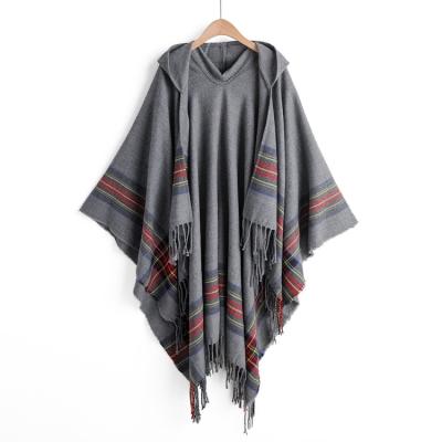 China Thick Soft Feeling Wholesale Hooded Blankets Unique Design China Factory Hooded Coat Winter Hide Other Scarf Or Shawl For Women for sale