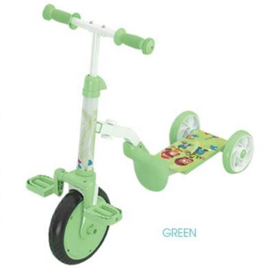 China PVC Children's Cartoon Bicycle Scooter Vehicle Two To Six Year Old Dual Function Outdoor Scooters Ride Manufacturer for sale