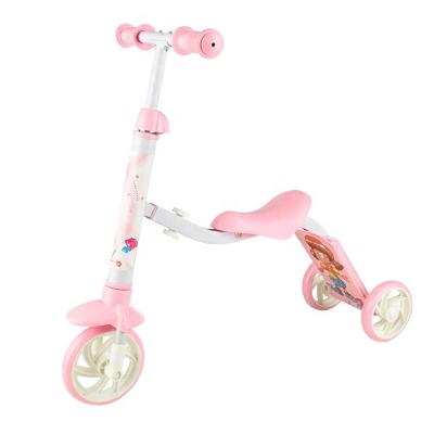 China Height Adjustable Baby Cars Three Wheels Kids 2 In 1 Kids Kick Scooter High Quality Three Wheeler Scooters for sale