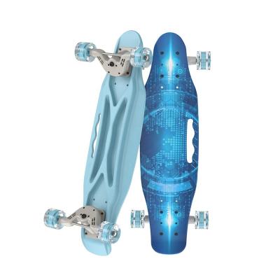 China Safe and Portable High Quality Land Child Four Wheel Scooter Small Fish Board Surfboard for Kids Over Six Years Old for sale