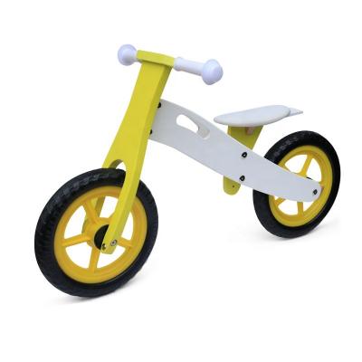 China Customizable Two-Wheeled Exercise Scooter Wooden Car Toddler Plywood Bike Baby Balance Bikes for sale