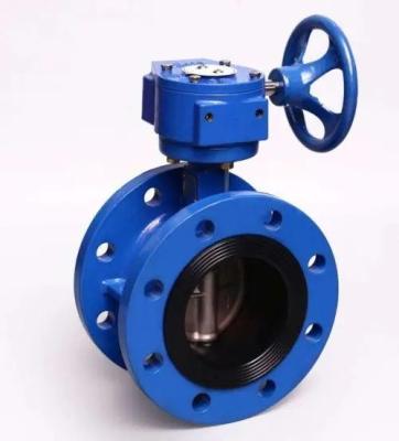 China American Standard Hot Selling Cheap WCB Manual Double Flange Type Butterfly Valve With Impeller for sale