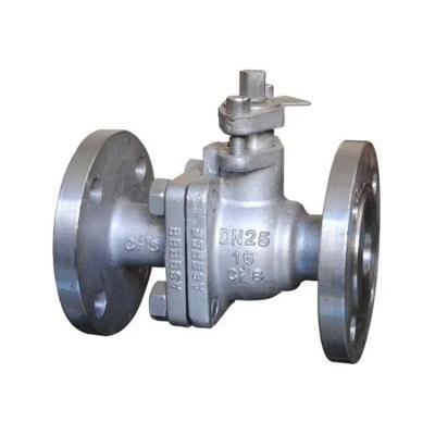 China CF8 2pc Dn25-16p Quality Assurance Din 25 Stainless Ball Valve Flange For Water Vapor for sale