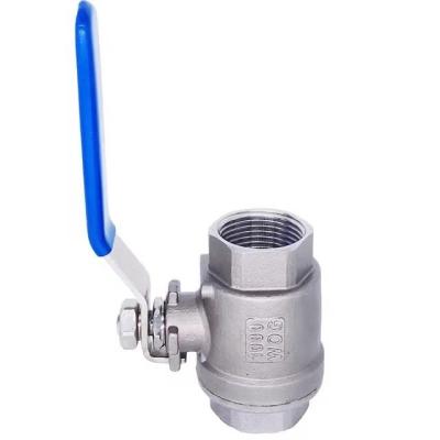 China Water Vapor Oil 3/4 Inch China Made 1000wog Stainless Steel Ball Valve 2pc 3/4