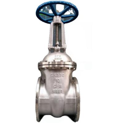 China CF8 Type Large Diameter Z41w Dn350-10p Large Diameter Hand Wheel Stainless Steel Flange Gate Valve for sale