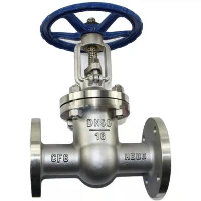 China CF8 Dn50-16p Wholesale Cf8 Isolation Valve Pipe Gas Pipe Gate Valve Stainless Connecting for sale