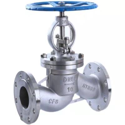 China CF8 J41w-16p Dn80 Stainless Steel Flow Control Globe Water Oil Gas Stop Vacuum Isolation Valve for sale