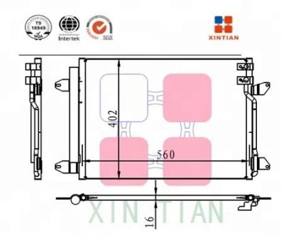 China Aluminum Car Air Conditioning A/C Condenser Condenser OEM 8846053030 for sale