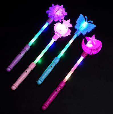 China Party Decoration Party Supplies Led Fairy Butterfly Sticks Plastic Magic Flashing Led Magic Wand For Party for sale