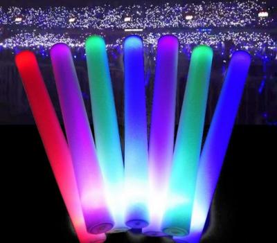 China Cheap Slow Encouragement Factory Instant Sale Props Glowing Multi-Color Flashing LED Foam Stick LED Foam Stick for sale