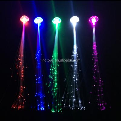 China High quality festival fiber optic led luminous braid led lighted hair braid for birthday decoration for sale