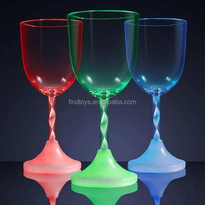 China Bars OEM LED Glow Glasses Light Up Drinking Cup Color Flashing Mug for sale