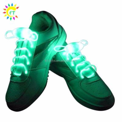 China Round Colorful Fiber Optic Lace LED Flashing Shoe Lace For Dance Party for sale