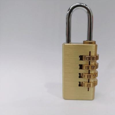 China Brass 4 Code Combination Brass Padlock for sale