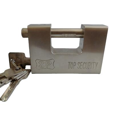 China Padlocks 25mm Thick Steel Rectangular Thick Iron Lock High Security 25mm Iron Steel Lock for sale