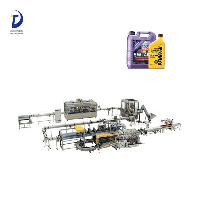 China machinery & Mobil Oil Filling Machine Car Oil Filling Equipment 1-4l Gear Automatic Oil Filling Line for sale