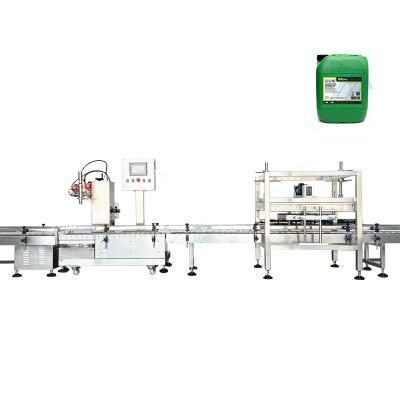 China Effortless design automatic lubricating oil filling capping machine line / lubricating oil bottling machine for sale