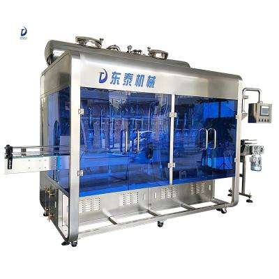 China Rotary Type Food Cooking Automatic Qualitative Plastic Bottle Double Head Semi Automatic Oil Filling Machine for sale