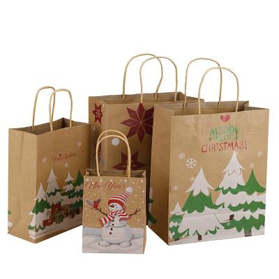 China Wholesale Eco Friendly Recyclable Potato Sack Christmas Gift Soap Paper Bag Kraft Paper Shopping Bags With Handles for sale