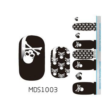 China 2022 Hot Selling Nail Art Template Stickers Adhesive DIY Full Accessories Manicure Easy Nail Tips for sale