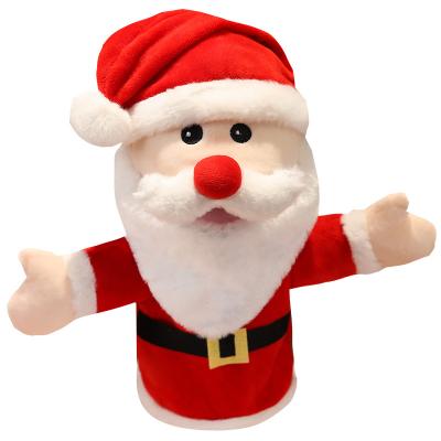 China Plush Toy Christmas Santa Claus Friends Finger Plush Toy Finger Dolls Boys Girls Boys Story Time Elk Finger Puppets for sale