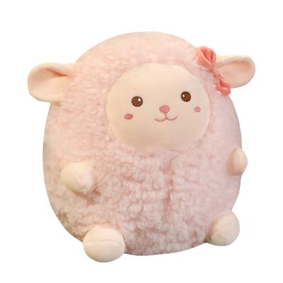 China Wholesale Plush Alpaca Doll Ball Shape Sheep Doll Stuffed Toys Animal Plush Lamb Doll Cute Sleeping Toy for sale