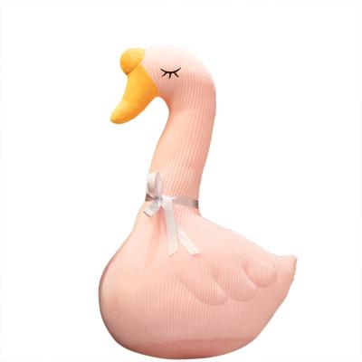 China Wholesale High Quality Soft Stuffed Animal Swan Shaped Soft Pillow Stuffed Animals Dollhouse Decoration For Kids for sale