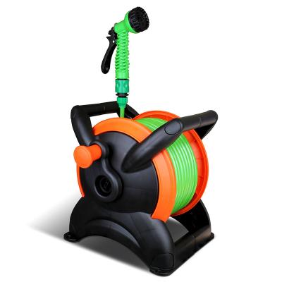 China 2019 New Design Lightweight Square ABS Small Adjustable Material Garden Hose Reel Set /cart for sale