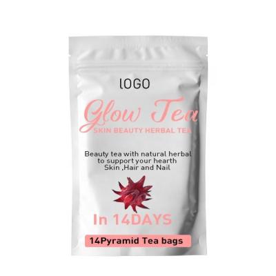 China Low Fat Customize Natural Glow Tea For Skin Care Smooth Glowing Precious Herbal Anti Aging for sale