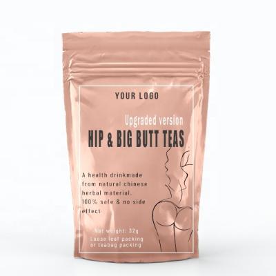 China Natural Chinese Herbal Buttocks Tea In Bags 100% Private Label HIP&BIG TEA Supplement Enhancement Firming Butt Tea for sale