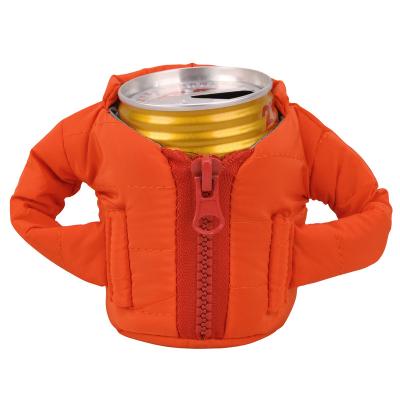 China Thermal Creative Can Drink Cooler Waterproof Clothing Jacket Insulation Beer Mug Cover Stubby Beverage Holder for sale