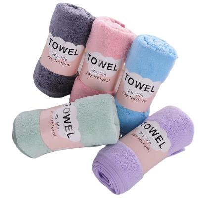 China Microfiber Fleece Super Absorbent Warp Super Absorbent Stocked Knitting Coral Cleaning Cloth Towel for sale