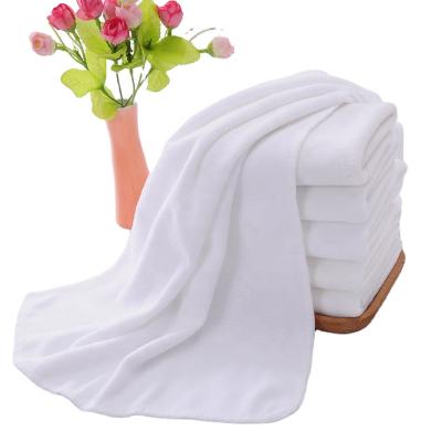 China China Factory Wholesale Viable White Super Soft Cheap Microfiber Disposable Hair Towel Absorbent for sale