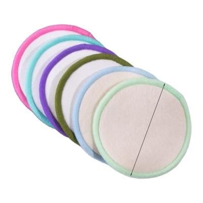 China Hot Sale Reusable Face Remover Face Cleansing Washable Organic Bamboo Cotton Protective Makeup Remover Pads Customized Logo for sale